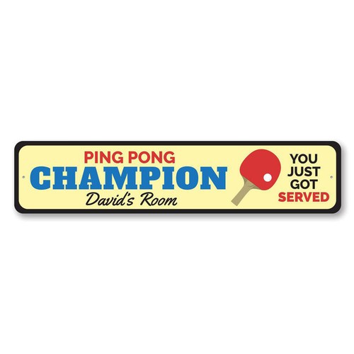 Insegna ping pong champion - ping,