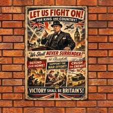 Insegna churchill vintage - insegna,