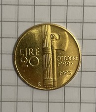Fascetto 20 Lire Oro Regno Vitt. Eman. III anno 1923 RARO