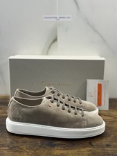 Santoni Sneaker Suede Beige