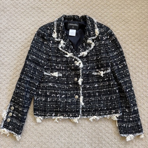 Giacca tweed chanel - giacca,