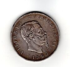 ITALIA TORINO 5 LIRE 1865