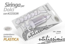 Siringa per dolci plastica - siringa, in