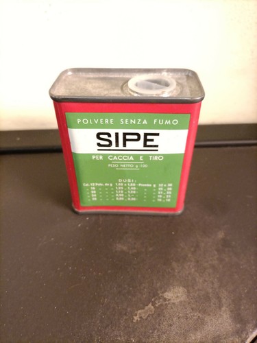 Scatola latta sipe polvere - scatola,
