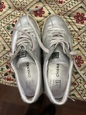 Chanel, Sneaker, Argento,Silver 36