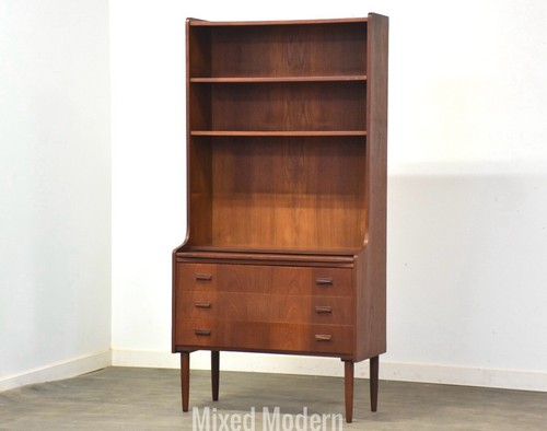 Danish modern teak bookcase - modern,