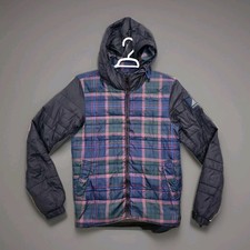 Scotch & Soda Jacket Women's Size Small Tartan  Plaid Front Hooded Coat Wint EUC