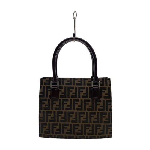 Borsa mano fendi marrone ff - marrone,