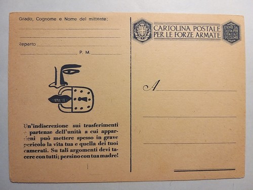 Cartolina postale per forze - cartolina,