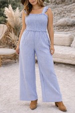 Tuta H&M misto lino a righe