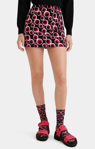 Gonna corta donna desigual - gonna,