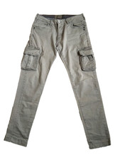 Pantalone cargo grigio uomo