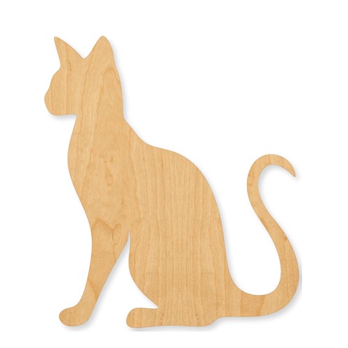 Ritaglio legno gatto siamese