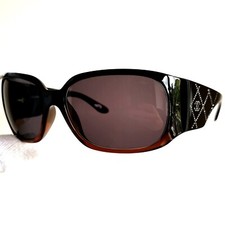 occhiali da sole CHANEL 5080-B wrap oval brown sunglasses vintage rhinestones