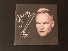 Inserto libretto cd "Sacro Amore" firmato STING + CD NUOVO + prova LA POLIZIA