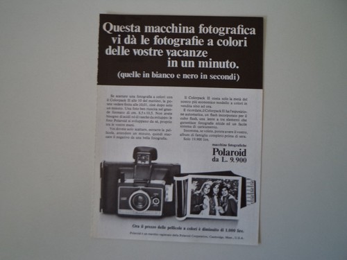 Advertising pubblicità 1970 - advertising,