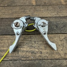 Set Cambio Pollice Power SunTour Vintage Frizione MTB Mountain Bike Argento anni 80