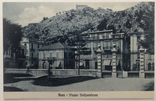 Cartolina Sora piazza Indipendenza Frosinone Lazio paesaggistica T14