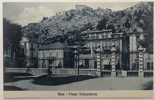 Cartolina sora piazza - sora,