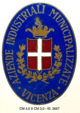 Vicenza Aziende Industriali Municipalizzate distintivo inizi del 1900 “3667”