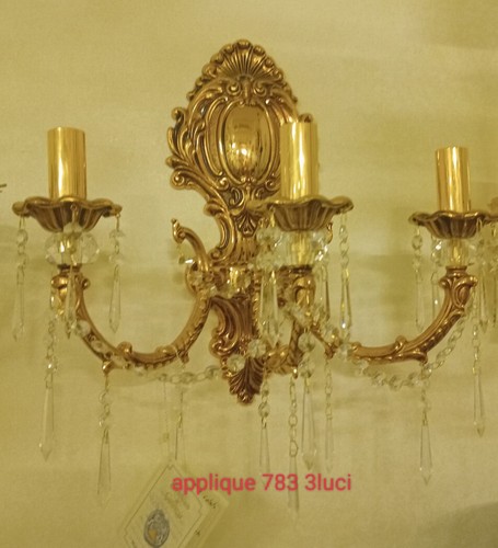 Applique ottone classico tre - ottone,