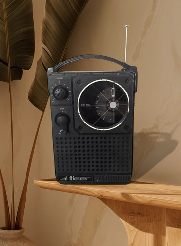 Radio portatile vintage tiger - portatile,