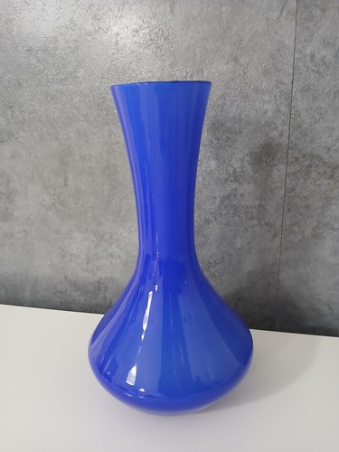 Vintage 70s opaline blue glass - blue,