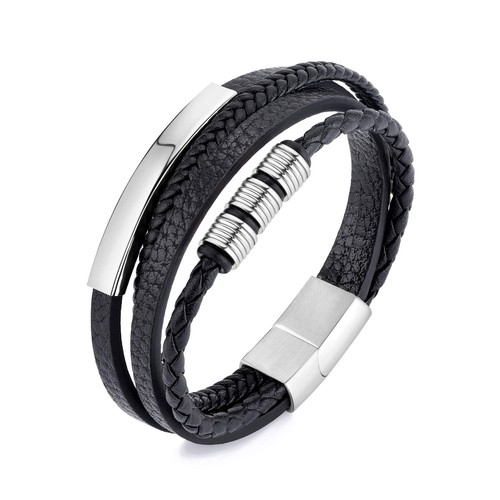 Bracciale uomo acciaio vera