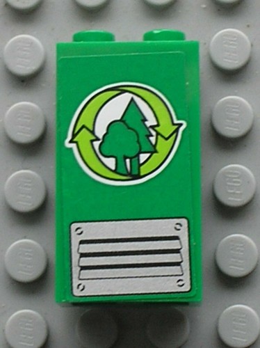 Lego green panel - green,