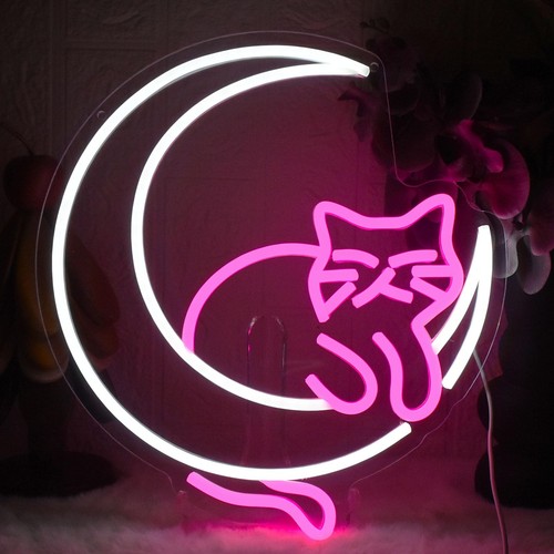 Gatto insegna neon luce - gatto,