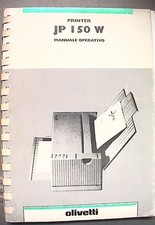 PRINTER JP 150 W Manuale operativo Olivetti 1992 Scienza Informatica Computer di