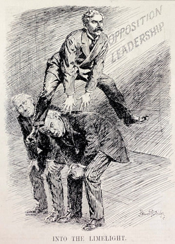 Political cartoon oposition - political,