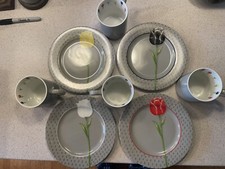 Vtg Taitu Tulipani Set of 4
