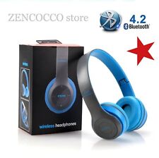CUFFIE HEADSET WIRELESS BLUETOOTH STEREO CON MICROFONO SMARTPHONE PC P47 4.2+EDR