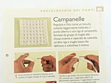 Scheda tecnica Punti Uncinetto Handmade Campanelle 80