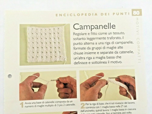 Scheda tecnica punti uncinetto - scheda,