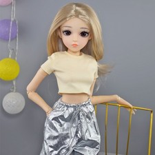 Bambola bambina altezza 60 cm rimovibile abiti moda parrucche 1/3 bambola BJD giocattolo ragazze regalo