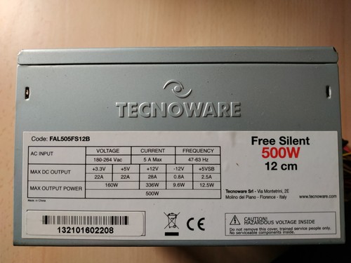 Alimentatore tecnoware 500w - alimentatore,
