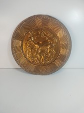 Piatto In Rame Sbalzato Da