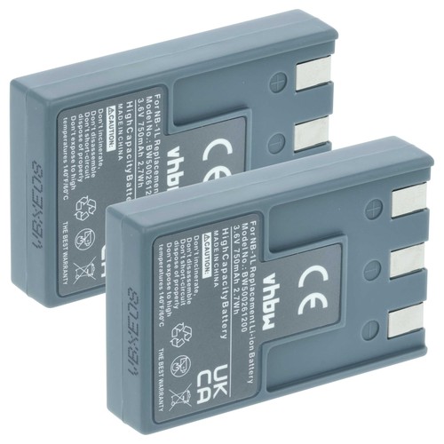 Batteria per canon digital - 2x,
