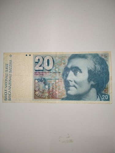 Banconota franchi svizzera - 20,