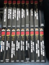 VHS James Bond 007 WB lotto di 17 videocassette serie Fabbri Editori