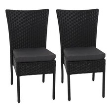 Set 2 poltrone in polyrattan