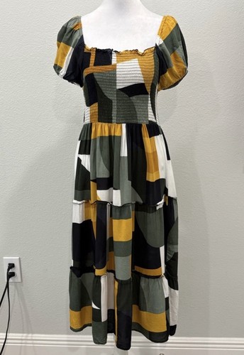 Maxi abito patchwork