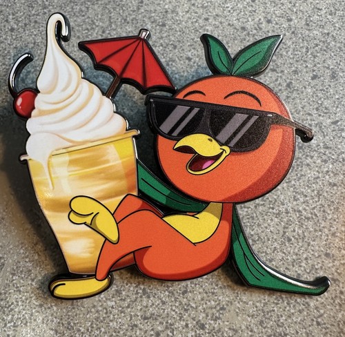 Pin orange bird - orange,
