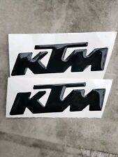 Coppia adesivi resinati 3D scritta KTM.