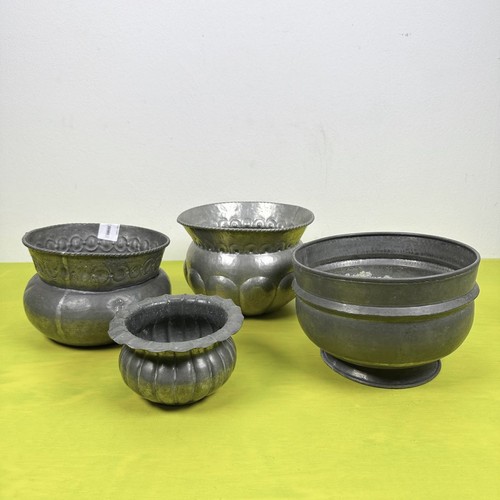 Sottovasi peltro vintage 4 - in,