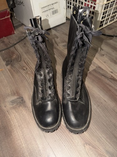 Anfibi uomo neri combat - anfibi,