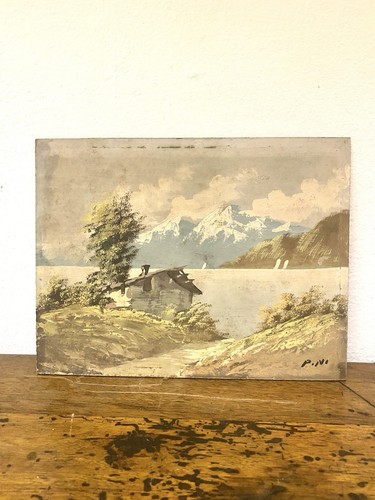 Quadro olio paesaggio - ad,