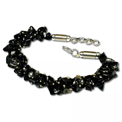 Bracciale ossidiana multi - ossidiana,